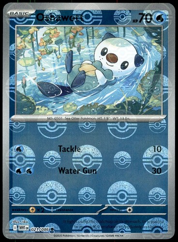 Oshawott 021/086 Scarlet & Violet: White Flare – Poke Ball Pattern