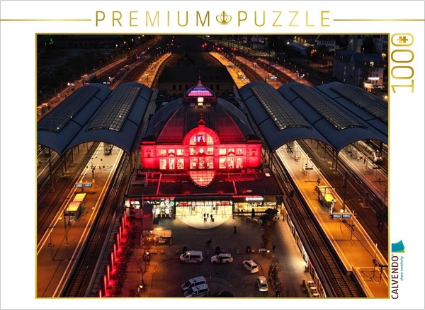 Calvendo Puzzle Hauptbahnhof Halle Saale | 1000 Teile Lege-GrößE 64 × 48 Cm Foto-image