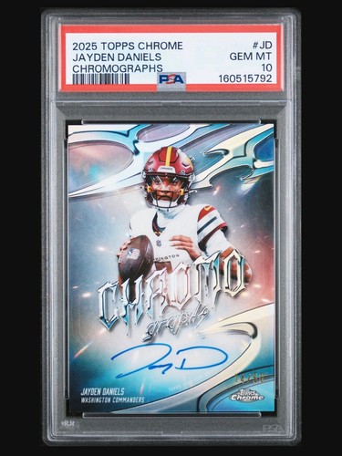 2025 Topps Chrome Jayden Daniels Base (PSA 10)