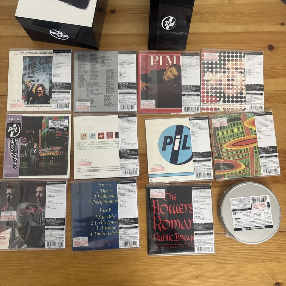 Public Image Ltd - Mini LP SHM-CD 12 Titles Set + Promo Box Paper Sleeve Obi JPN Foto 4 de 4