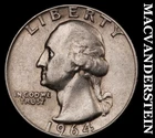 1964-D Silver Washington Quarter-Scarce Better Date No Reserve #i3096