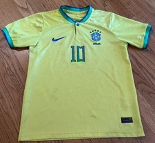 Nike 2022 Brazil National Neymar Jr 10 Jersey Youth Size Medium/Large WORN