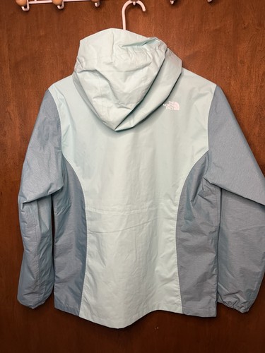 The North Face Jacket Girls XL 18 Blue Gray Dryvent Hooded Waterproof - Picture 10 of 22