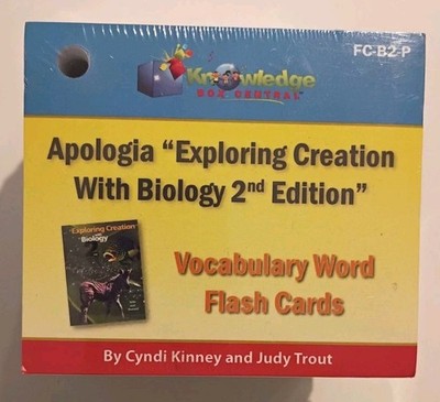 Apologia Biology 2E Vocabulary Word Flash Cards Knowledge Box Central Brand New 