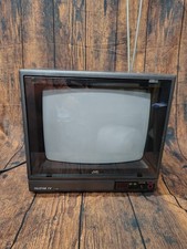 Vintage JVC Telstar C-1350 Color CRT TV Retro Gaming Television March 1985 WORKS