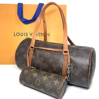 LOUIS VUITTON Hand bags Papillon 30 w Pouch Monogram M51365 Authentic