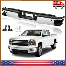 Rear Bumper Assembly for 2014-2018 Chevy Silverado GMC Sierra 1500 W/SENSOR Hole
