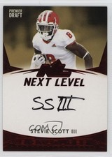 2021 Sage Premier Draft Next Level Red Stevie Scott III #21NL-SSIII Auto 1fa0