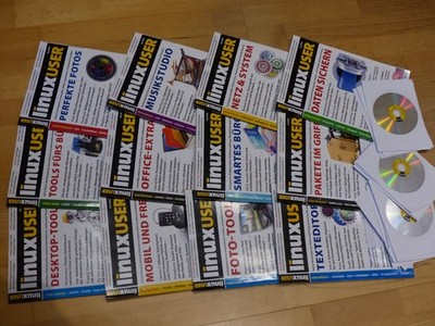 12 x Linux User - kompletter  Jahrgang 2022  (mit DVDs)
