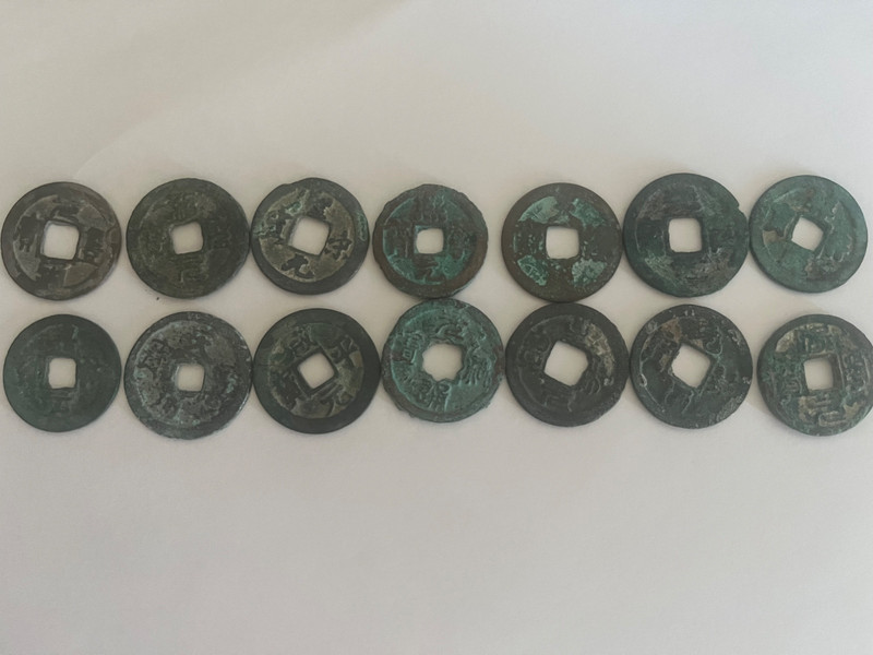 14 Different Ancient Chinese Song Dynasty Coins