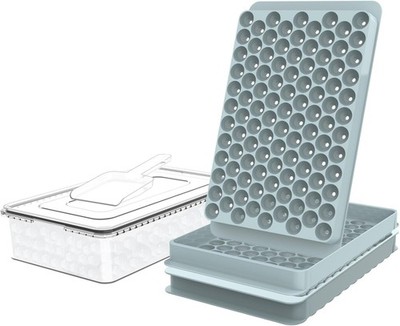 Mini Ice Cube Trays, 0.55  Tiny Pebble Ice for Iced Coffee & Cocktails, Fast