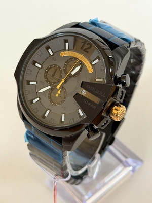 メッシ Diesel DZ4479 Mega Chief Analog Chronograph S/Steel Mens Watch