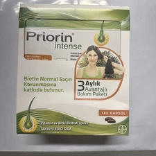 Priorin Intense Hair Loss Treatment – 180 Capsules (120+60) – Supports Hair Grow