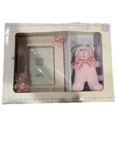 Russ Baby  My First Teddy  2-Piece Gift Set Pink Teddy Bear  Photo Frame 3.5 x5