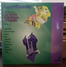 LaserKaraoke Laserdisc Madonna Popular Hits Papa Don't Preach Vogue Holiday W23