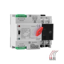 Mini ATS Automatic/Manual Transfer Switch 2P 125A AC110V, 2POLE 125amps ATS D...