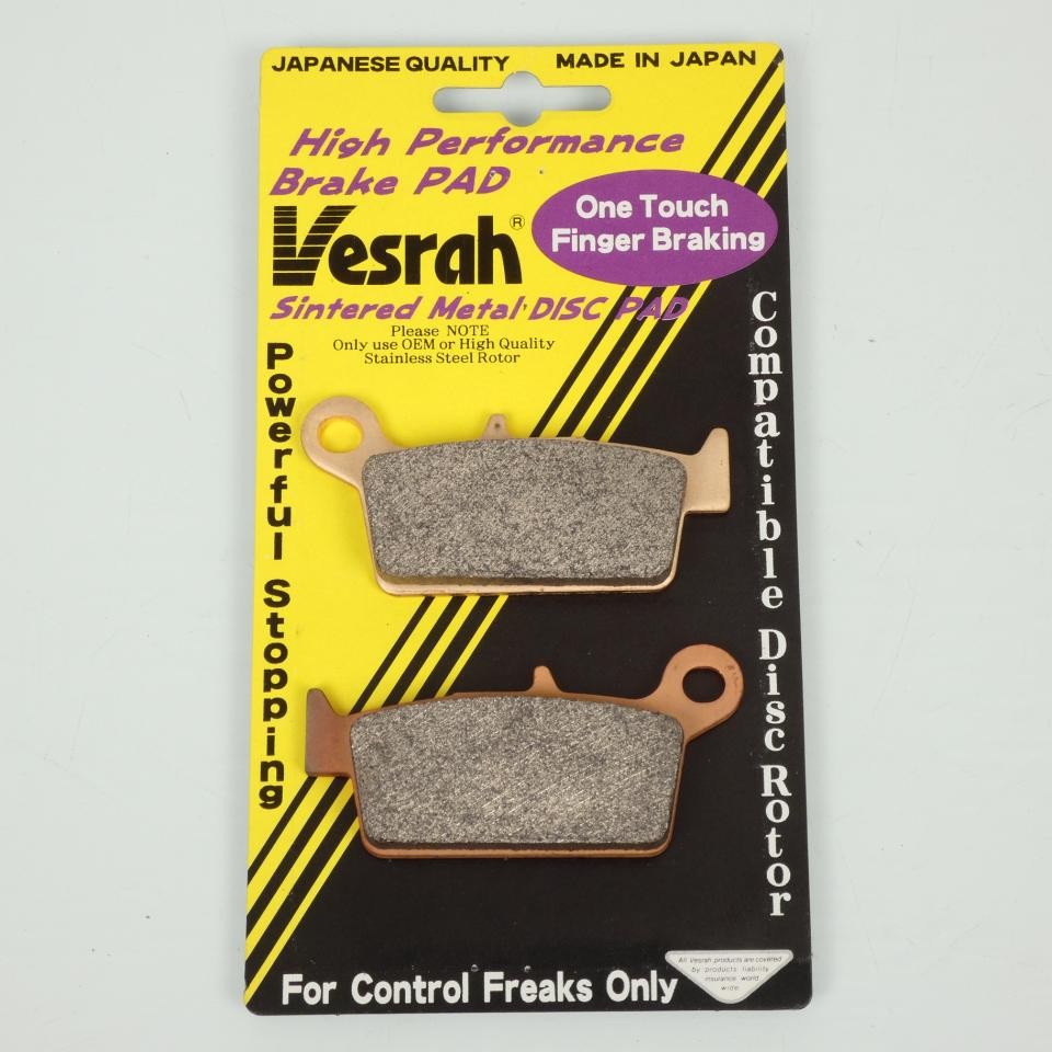Plaquette de frein Vesrah anti-usure thermique pour Yamaha 125 WR arrière