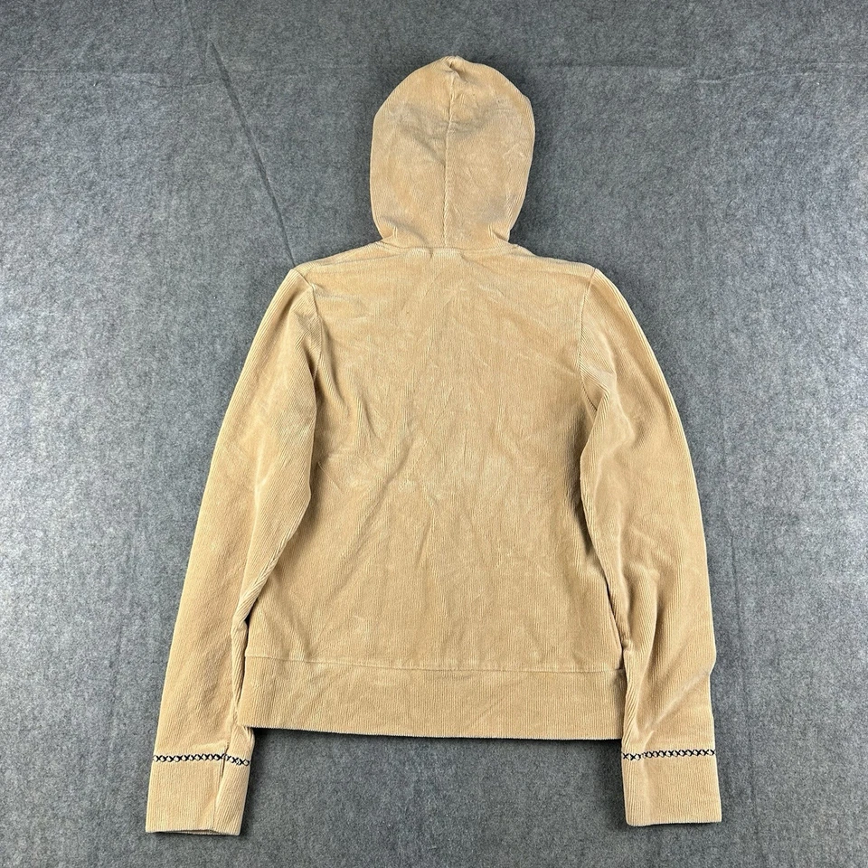 Chaqueta vintage Y2K Mossimo para mujer de pana con cremallera completa talla pequeña con capucha suave Foto 4 de 4