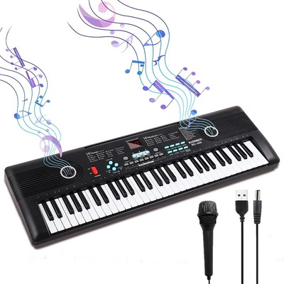 61 Key Keyboard Piano, Electric Piano with Built-in Dual Speakers,... 