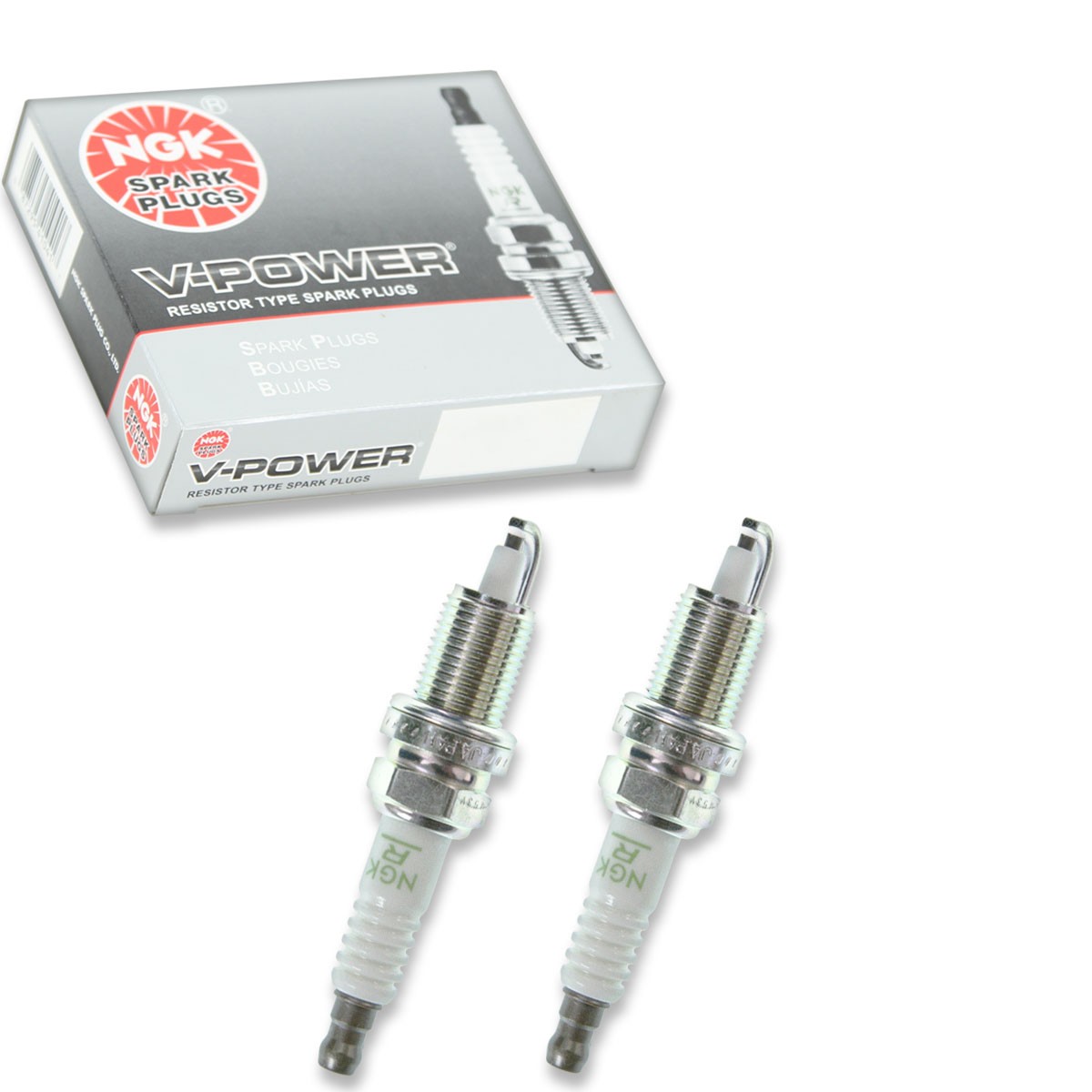 2 pc NGK 3459 ZFR5N V-Power Spark Plugs for SP000ZFR5N RC12ECC RC10PEC ks