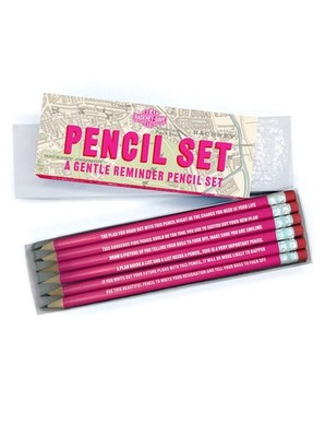 *SALE* Echte Hackney Dave lustige Bleistifte 6er Pack witzig amüsant Geschenkset Geschenk