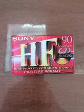 Sony HF 90 4-Pack Normal Bias High Fidelity Audio Cassette Tapes Factory Sealed