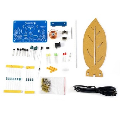 Electromagnetic Swing DIY Kit Leaf Shape Pendulum Needle STEM Education