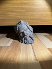 Zeus Büste - God of War - 14cm High Detail 3D Druck - Grau / Unbemalt