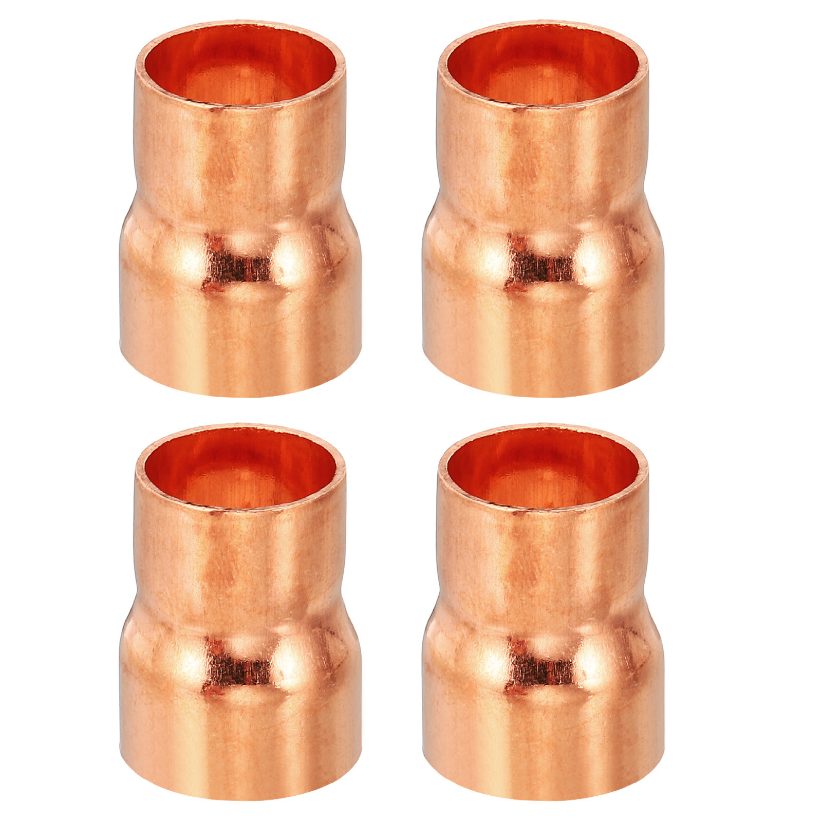 4pcs 3/4" to 5/8" ID Copper Reducer Reducing Coupling Fitting Pipe Tube Adapter