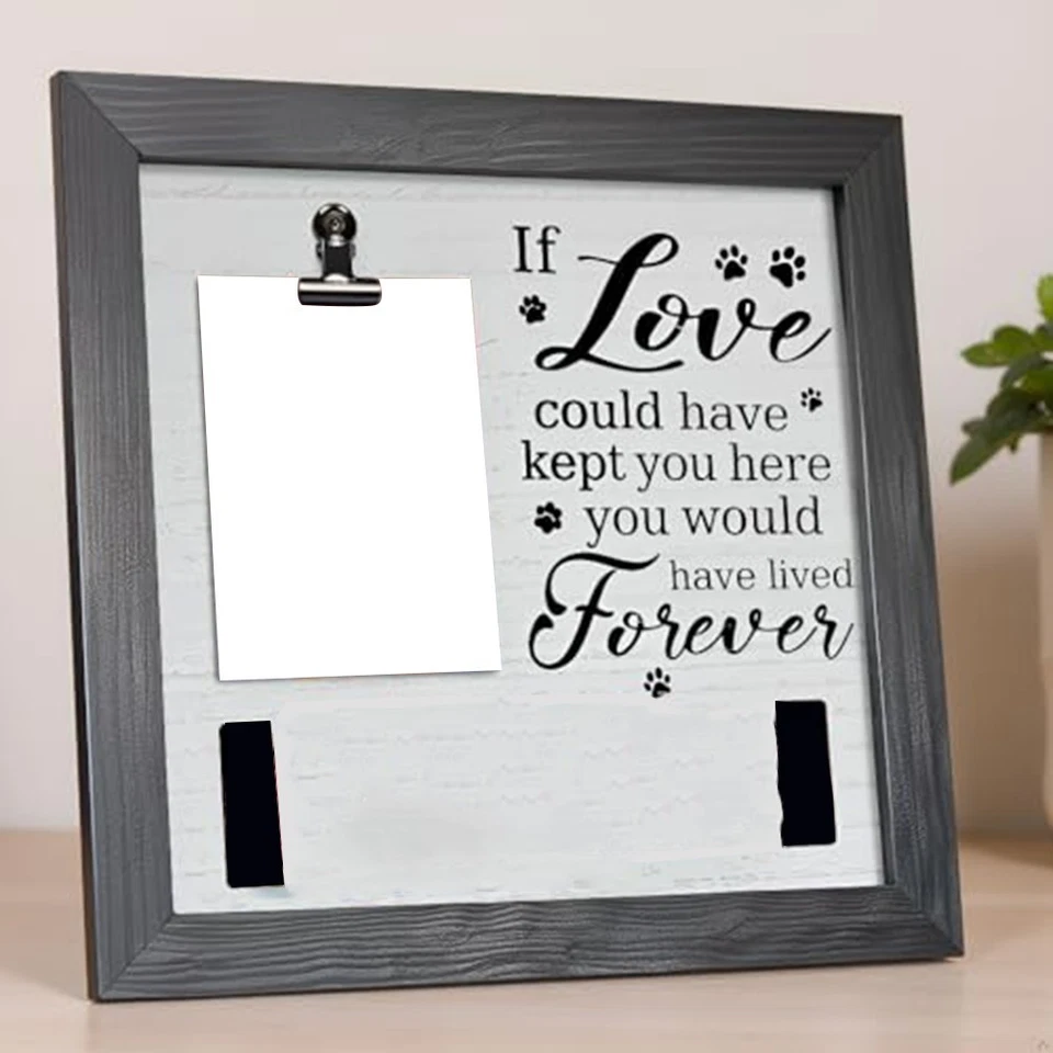 Memorial Frame with Holder for Dog Collar and Space for 4x6 Photo of Your Pet - Image 4 of 4