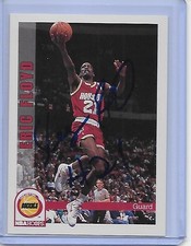Basketball Card IP auto NBA SLEEPY FLOYD Houston Rockets 1992-93 Hoops