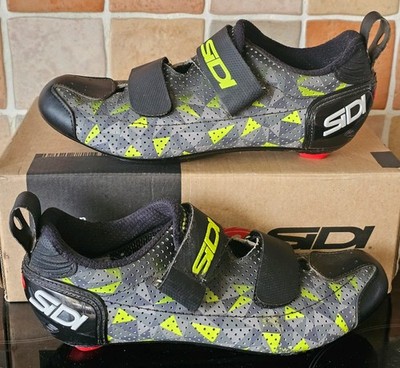 SIDI T-5AIR CARBON TRIATHLON HERREN RADSCHUHE GR EUR 41 GUTER GEBRAUCHTER ZUSTAND