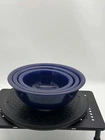 Pyrex Mixing Bowls Set of 3 Cobalt Blue Vintage Nesting Corning USA 322 323 325
