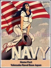 Join the Navy Homeport Yokosuka Japan Canvas Print