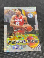2019-20 Panini Prizm Fast Break JULIUS ERVING Fearless Silver Disco No 17 76ERS