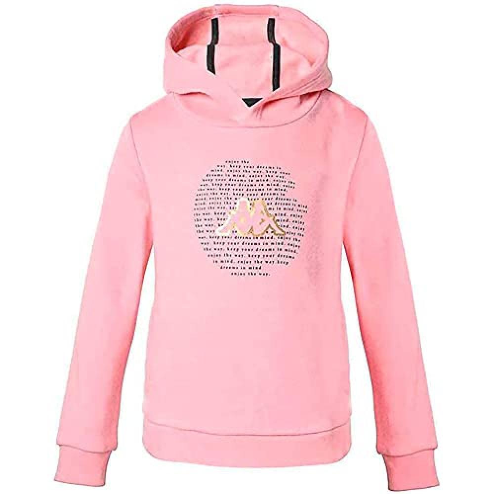 (TG. 4 anni) Kappa BTS Beata, Tuta Unisex-Bambini e Ragazzi, Rosa/Nero, 4 Años