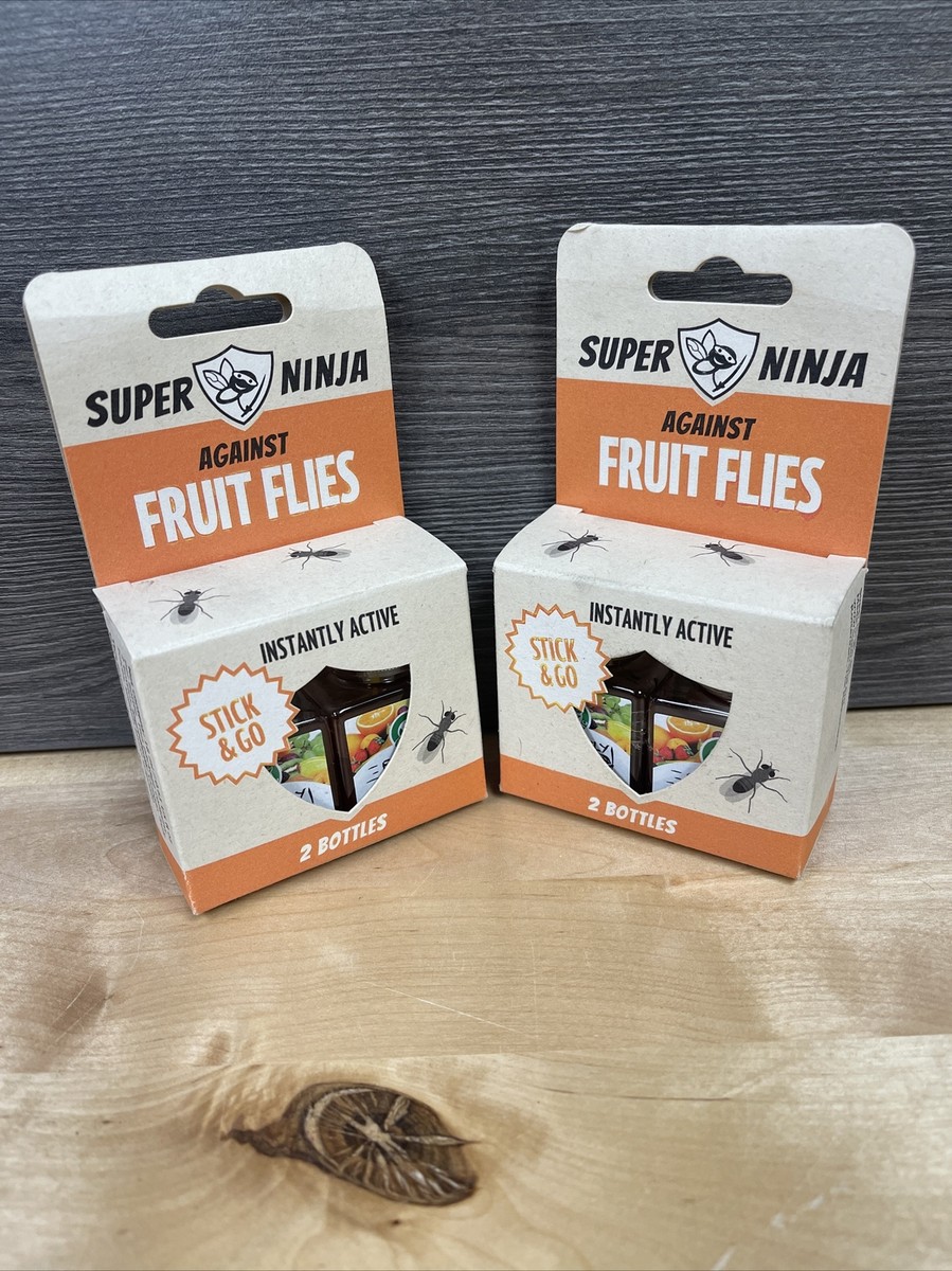 4 Bottles Super Ninja Fruit Fly Trap Highly Effective Ecological