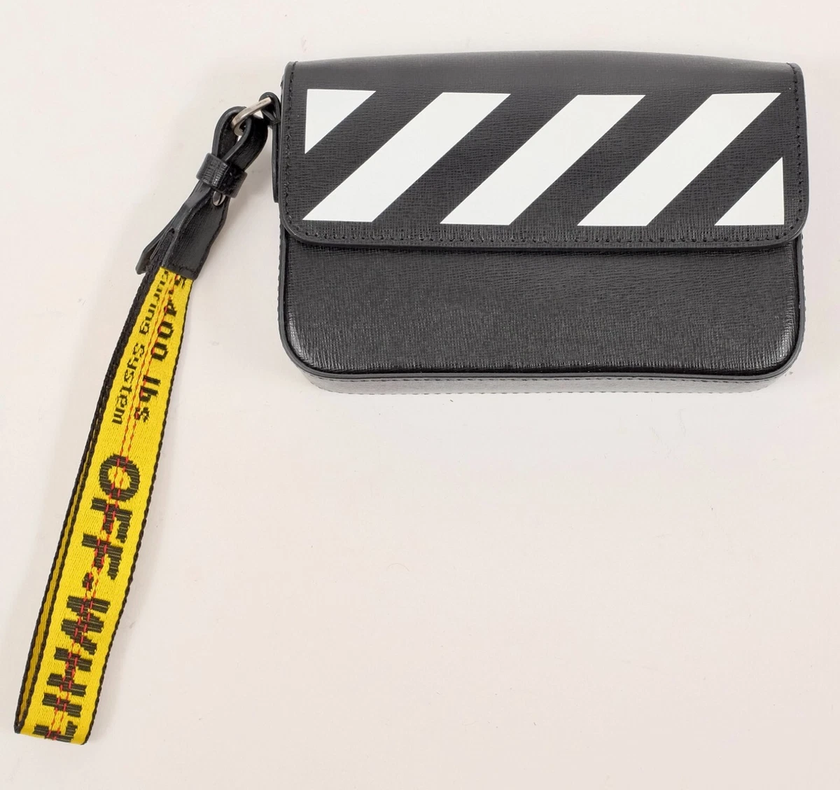 New Off-White c/o Virgil Abloh bag leather clutch black