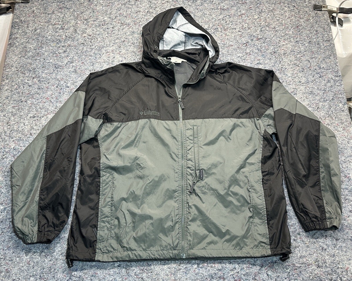 Grey Columbia Windproof Jacket Columbia Sportswear Windbreaker