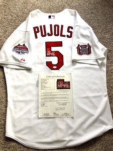 albert pujols autographed jersey