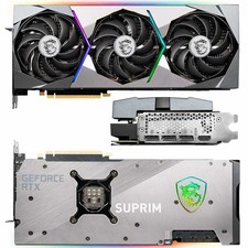 Msi Nvidia Geforce Rtx 3080 10gb Suprim X Lhr Gaming Graphics Card Ampere #ob