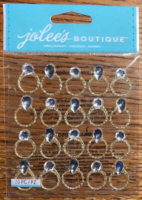 RARE Jolees Gold Wedding Ring Repeats Gemstones Proposal Will U Marry Me 3D Love