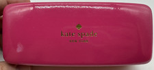 Kate Spade Pink/Orange Eyeglass Hard Clamshell Case Eyes Design Inside