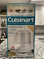 🔵🍨NEW, Cuisinart, Ice Cream Maker, Frozen Yogurt & Sorbet Model CIM-20PC2 🍨🔵