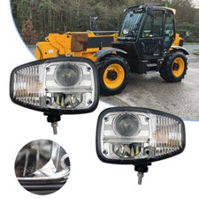 Coppia Fari Anteriori LED per Terne JCB 2CX/Manigliatori Telescopici/Fastrac