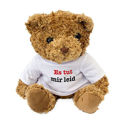 New Es Tut Mir Leid Cute And Cuddly Teddy Bear Gift I Am Sorry In German Ebay