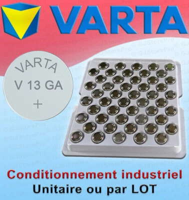 Piles VARTA V13GA AG13 Pile Bouton LR44 / LR1154 / 357 Gamme Pro Industrie Vrac