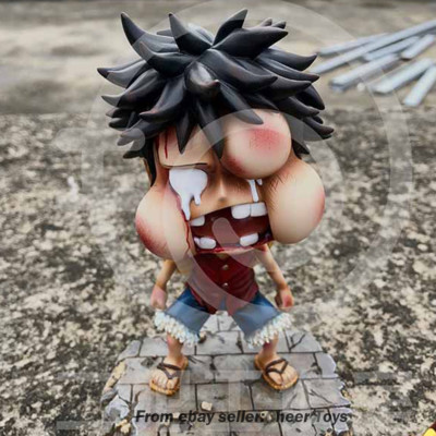 2021 One Piece Toofun Studio Figure Model Swollen Face Luffy Model POP GK Resin