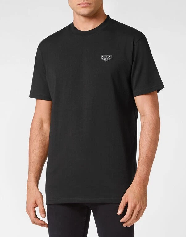 Camiseta Philipp Plein Cuello Redondo Diseñador Hombres Color Negro Auténtica Precio de venta sugerido por el fabricante $700 Foto 3 de 4