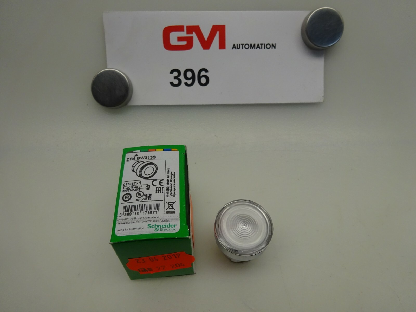 Schneider Electric Switch Button ZB4 BW313S 017387 OVP Illuminated Pushbutton